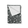 thumbnail image 2 of Star Soft Flannel Fleece Throw Blanket, Greyscale Illustration Chalk Design Hand Drawn 5 Pointed Geometric Shapes, Cozy Plush for Indoor and Outdoor Use, 50" x 70", Charcoal Grey White, by Ambesonne, 2 of 5