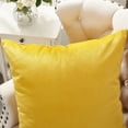 thumbnail image 3 of Home Soft Things Milliken Plush Throw Pillow Covers 2 Piece Set - Jojoba Yellow - 26" x 26", 3 of 4
