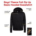 thumbnail image 2 of Quad Seven Boy's Sweatshirt - 2 Pack Fleece Full Zip Up Basic Core Hooded Sweatshirt - Boy's Athletic Comfort Hoodie (8-18), 2 of 7