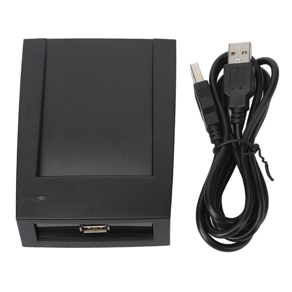 Nieyigj 125KHz RFID Card Reader Contactless ID Proximity Sensor Smart Card Scanner with USB Interface for Access Control Windows PC Mac, PVC Material, 0.2S Reading Speed, Black