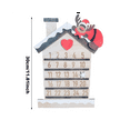 thumbnail image 1 of Christmas Collection Decorative & Reusable Wooden Countdown Calendar, 11.8inch, Santa Beard B, 1 of 7