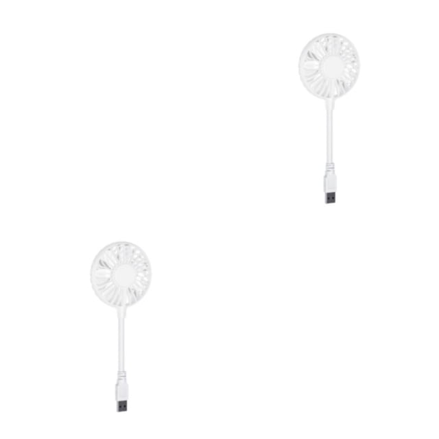 Ventilador USB Recargable Silencioso Bewildely Mini Juego Blanco 2Conjunto