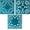 C: Square-teal, variant on Silicone Trivets - Silicon Mats for Hot Pots and Pans, Multi-Use Carved Hot Pads, Flexible Modern Kitchen Table Mat, Heat Resistant Round Teapot Coaster Set of 3 Black