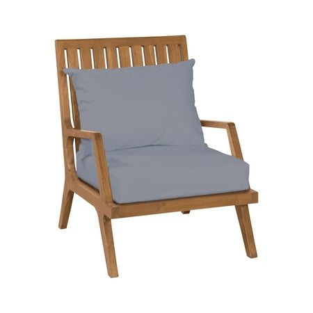 Must Have Teak Patio Lounge Chair In Euro Teak Oil From Elk Home Accuweather Shop