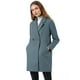 thumbnail image 2 of Abrigos de invierno raglán cruzados con solapa con muesca para mujer Azul polvoriento M, 2 of 6