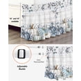 thumbnail image 3 of Blue Pumpkin Bed Skirt California King Size 18 Inch Drop, Wood Grain Background Fall Leaf Autumn Wrap Around Dust Ruffle Bedskirts, Wrinkle & Fade Resistant Easy Fit Bedskirt with Adjustable Elastic, 3 of 8