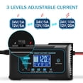 thumbnail image 3 of Cargador de batería inteligente Haisito de 20 amperios, 12 V/24 V para coche y camión, 3 of 7