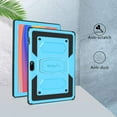 thumbnail image 5 of FIEWESEY Case for Vankyo MatrixPad S10,Aoyodkg 10 inch case,Drop-Proof Shock-Resistant Hybrid Rugged case(with Stand) for Vankyo MatrixPad S10/Aoyodkg 10 inch Tablet+Screen Protector (Blue, 2 Pack), 5 of 6