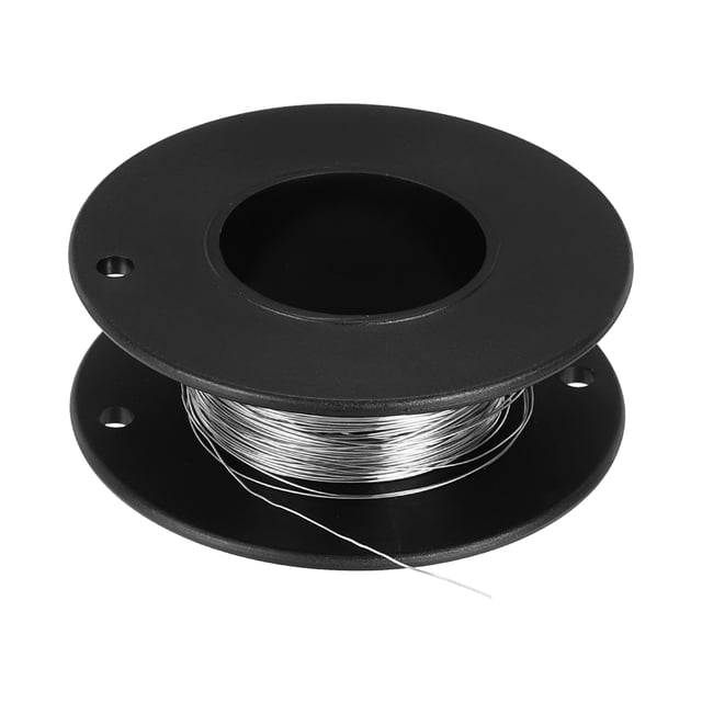 Uxcell Alambre de resistencia de calefacción Nichrome 80 Cr20Ni80 de 30 Gauge 49ft de alta temperatura