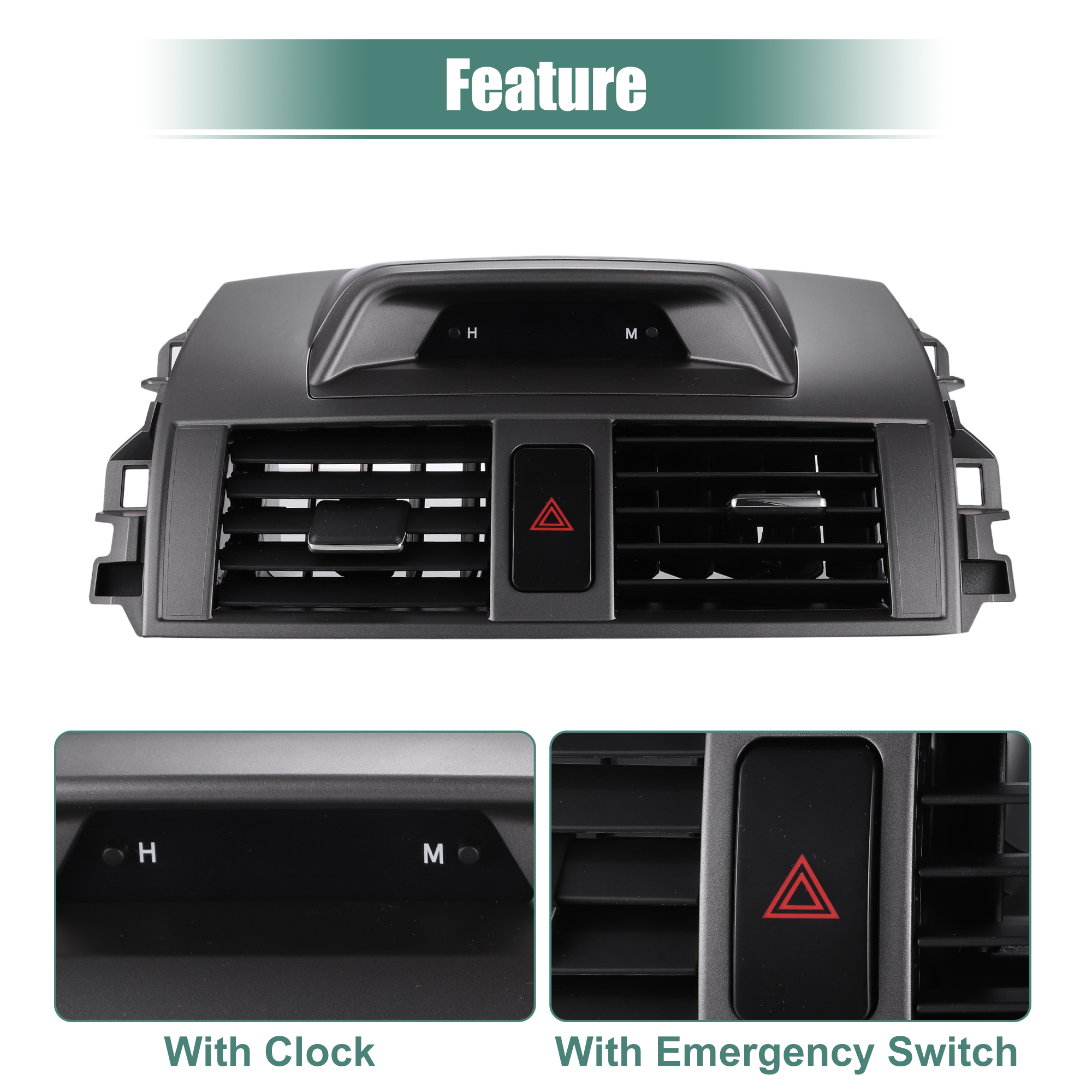 Unique Bargains Center Dash AC Air Vent Outlet Panel for Toyota Corolla 2009-2013