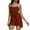 Brown, variant on EINCcm Women Y2k 2 Piece Pants Set Strapless Off Shoulder Tube Tops High Waist Shorts Set Summer Outfits