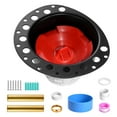 thumbnail image 1 of VEVOR Freestanding Tub Drain Rough-in Kit with 2 Brass Tail Pipes and PVC Adapter, 1 of 9