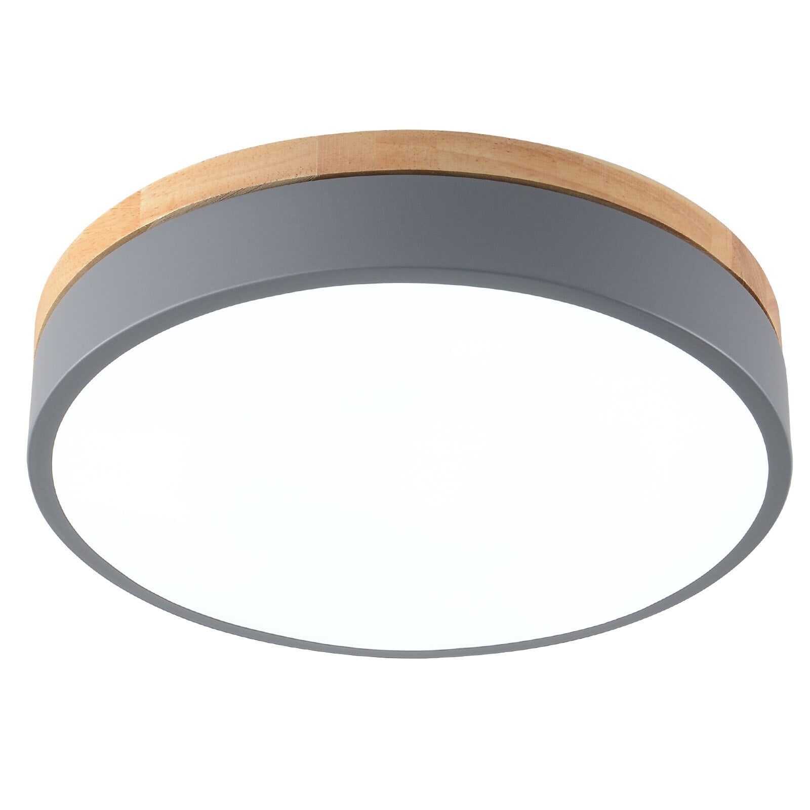 Miumaeov 30cm Modern Round Ceiling Light Dimmable LED Chandelier Pendant Lamp Flush Mount Living Room
