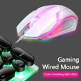 thumbnail image 3 of Limei S1 E Sports LED Luminous Backlit Wired Mouse USB Wired For Desktop Laptop Mute Office Computer Gaming Mouse Black, 3 of 6