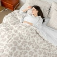 thumbnail image 4 of Erosebridal Leopard Print Bedding Sets King Size, Western Princess Bedding King Size, Wheat Reversible Comforter Sets with Sheets, Ultra Soft Room Decoration, 7 Pieces, 4 of 6