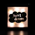 thumbnail image 3 of Northlight LED Lighted Sweet Dream Cloud and Stars Framed Wall Sign - 9" x 9", 3 of 9