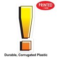 thumbnail image 3 of Beistle 53857-EXCL Signe de Cour de Point d'Exclamation en Plastique - Pack de 3, 3 of 6