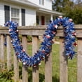thumbnail image 4 of Fourth of July Decorations Garland 78.7 Inches Red White Blue Plastic Streamer Foil Fringe For Independence Day Julys 4th Party Venue Decorations, 4 of 6