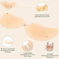 thumbnail image 2 of MLDRA 2 Pairs Sticky Bra Push Up Backless Bra Ultra Thin Adhesive Bra with Nipple Covers, Reusable Strapless Bras for Women, Invisible Silicone Bra, 2 of 6