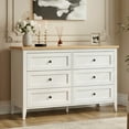 thumbnail image 4 of RichYa 6 Drawer Dresser for Bedroom,Chest of Drawers with Metal Knobs,Dresser for Closet,Kids,Wood, 4 of 11
