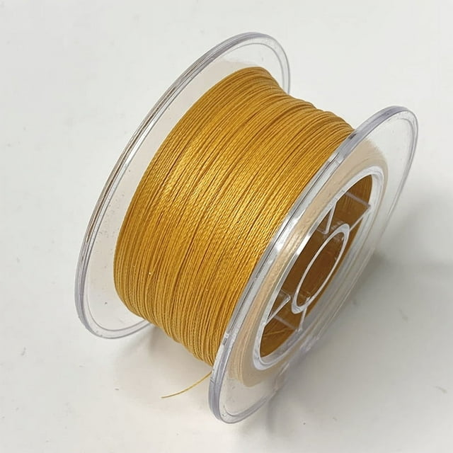 Nvzi Hilo para abalorios de pulsera, hilo para abalorios trenzado de 0,2 mm, cordón de nudo chino para pulseras de la amistad, llaveros, cordones, A12