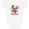thumbnail image 3 of Inktastic Merry Christmas Reindeer Boys or Girls Baby Bodysuit, 3 of 5