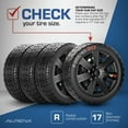 thumbnail image 4 of 15" VR Carbon Wheel Covers, Black , set of 4, 4 of 9