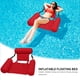 thumbnail image 3 of Cama flotante piscina inflable agua Longue con respaldo (rosa roja) Hugtrwg Para estrenar, 3 of 9