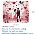 thumbnail image 5 of Valentine's Day Printed Square Mouse Pad, 8.3x9.8 Inch, Non-Slip Rubber Bottom Mouse Mat for Office and Gaming, 5 of 6