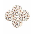 thumbnail image 7 of 15 Inch Round Placemats Set of 4, Spring Floral Non Slip Heat Insulation PP Table Mats, Summer Botanical Flowers Vintage Birds Washable Place Mats for Kitchen Dining Party Table Decor, 7 of 7