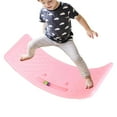 thumbnail image 5 of Wobble Board Toddle,kids Rocking Seesaw Balance Board,Curved Balance Board Balance Popping Board Workout Balance Training Equipment for Kids Boys Girls,Hold Up To 25Kg for Indoor Use(Pink), 5 of 7