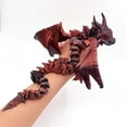 thumbnail image 2 of New Design 3D Printed 3D Printed Dragon Figurine Winged Design Multi-Jointed Movable Dragon Tabletop Animal Decors Gift Idea, 2 of 7