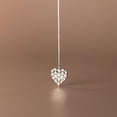 thumbnail image 6 of K-KED Real Solid 925 Sterling Silver Long Threader Earrings Heart Simple, 6 of 6