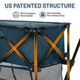 thumbnail image 4 of Timber Ridge 400L Large Capacity Folding Double Decker Wagon with Brakes, 54" Extra Long Extender Wagon Cart for Camping, Sports, Shopping, 4 of 9