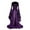 Purple, variant on Fesfesfes Women's Retro Style Solid Color Trumpet Sleeve Princess Dress