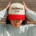 thumbnail image 3 of Slow Morning Club Embroidered Hat, Aesthetic Trucker Cap for Relaxed Vibes, Vintage Inspired Baseball Hat for Lazy Days, Thoughtful Gift for Slow Living Fans, 3 of 5