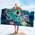thumbnail image 2 of Yibo Mandala Flower Pattern Beach Towel Outdoor Travel, Camping, Beach Essentials, Bathroom, 2 of 9