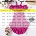 thumbnail image 3 of ZACPNCV Girl's Two Piece Summer Outfits Cold Shoulder Short Sleeve Crop Top Ruffle High Low Skirt Sets Purple 5-6 Years, 3 of 5