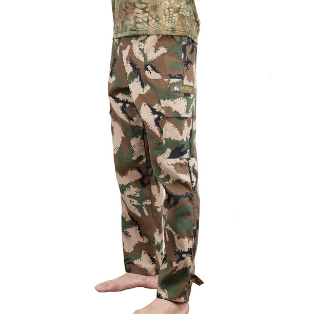 SAYFUT - Men Zip Off Cargo Pants BDU Army Fatigues Trouser Woodland ...