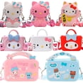 thumbnail image 2 of Bolsos de hombro Kawaii de Hello Kitty para mujer, bandolera de modelado de dibujos animados Sanrio, Kuromi Cinnamoroll, monedero de silicona, regalos, 2 of 4