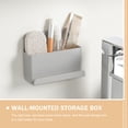 thumbnail image 2 of Tineasur 2Pcs Light Grey Remote Control Storage Box Floating Shelf for Storage Use, 2 of 8