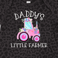 thumbnail image 4 of Inktastic Daddy's Little Farmer- Pink Tractor and Flowers Boys or Girls Baby Bodysuit, 4 of 5