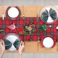thumbnail image 6 of Christmas Table Runner Green Scottish Tartan Plaid Napkins Christmas Decorations For Home Festival Gifts New Year Decor Placemat, 6 of 10