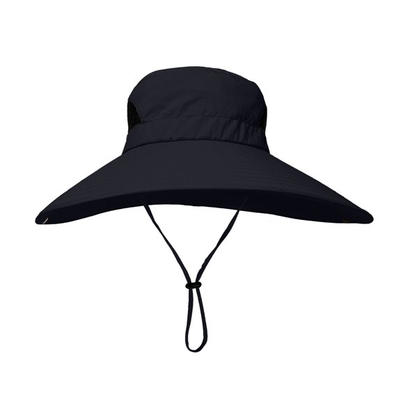 SUYIDA Men's Breathable Fisherman Sun Hat with Wide Brim for Outdoor Summer Activities and UPF