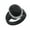 Black&Silver, variant on NEW! Rinfit Silicone Wedding Ring for Women - Soft Rubber Wedding Band Replacement - Oversized Diamond Oval Metal Framed Collection