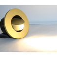 thumbnail image 1 of LUMINTURS 3W LED Wall Recessed Step Stair Lighting Bedside Reading Light Fixture Hidden On/Off Switch Adjustable Warm White Yellow Circle, 1 of 4