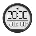 thumbnail image 1 of JINGT Thermohygrometer Indoor Home Electronic Alarm Clock Alarm Clock Digital Alarm Clock Built In Button Battery Clock Temperature black, 1 of 5