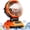 Orange, variant on Portable Misting Fan - 30000mAh Battery Powered, 4-Speed Cooling Fan with Adjustable Spray, 120° Oscillation for Camping, Patio, Adjustable Base for 10-13in Water Tank(No Bucket Included)