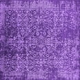 thumbnail image 1 of Ahgly Company Indoor Square Oriental Purple Industrial Area Rugs, 6' Square, 1 of 4