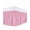 Pink Yellow, variant on Pink Orange Blue Stripe Wrap Around Bed Skirts for King Bed 16" Drop,Bed Skirt with Adjustable Elastic Belt Dust Ruffle Bed Valance for Bedroom Modern Abstract Art Striped Farmhouse Bed Frame Cover